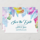 クリスタルカラフル魔女レインボージャム日付を保存 セーブザデート (正面/裏面)