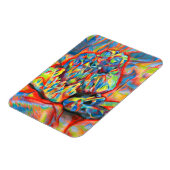 クリスタルカラーペンシル抽象芸術スケッチアートカンヴ マグネット (左側)