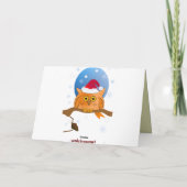 クリスタルガラスと雪の魔法のクリスマス シーズンカード (裏面)