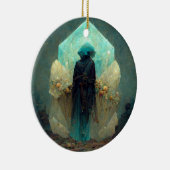 クリスタルガーディアンエイリアンSci-Fiファンタジー セラミックオーナメント (右)