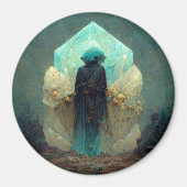 クリスタルガーディアンエイリアンSci-Fiファンタジー マグネット (正面)