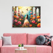 クリスタルガーデン キャンバスプリント (インサイチュ (リビング))