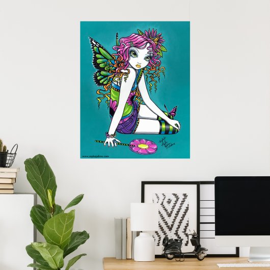 クリスタルキャンディレインボーフェアリーポスター ポスター (ホームオフィス)