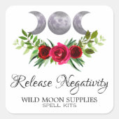 クリスタルキャンドルビジネス用ラベル スクエアシール (正面)