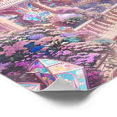 クリスタルキングダムキャッスル – ファンタジーアートスタイル ポスター (角)