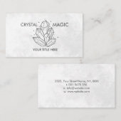 クリスタルクラスタ – 白黒 名刺 (正面/裏面)