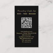 *~*クリスタルクラスタAP90アートドリップQRレインボー 名刺 (裏面)