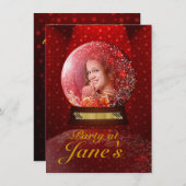 クリスタルグローブのオーダーメイド写真招待状 招待状 (正面/裏面)