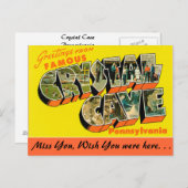 クリスタルケーブからの挨拶 ポストカード (正面/裏面)