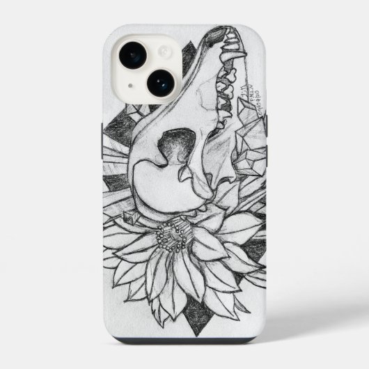 クリスタルコヨーテ iPhoneケース (裏面)