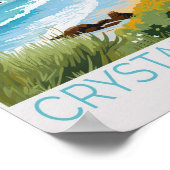 クリスタルコーブニューポートビーチカリフォルニアトラベル ポスター (角)