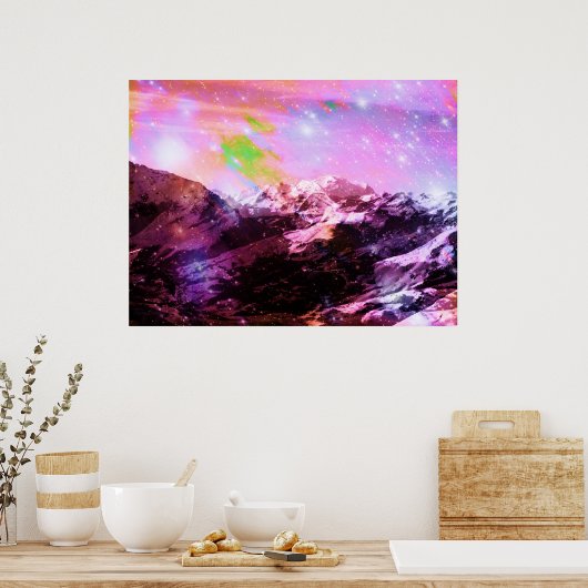 クリスタルサミット抽象芸術ポスター ポスター (キッチン)