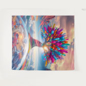 クリスタルサンライズ タペストリー (正面(横))