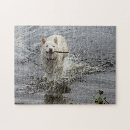 クリスタルザハッピーハスキードグジグソーパズル ジグソーパズル (横)