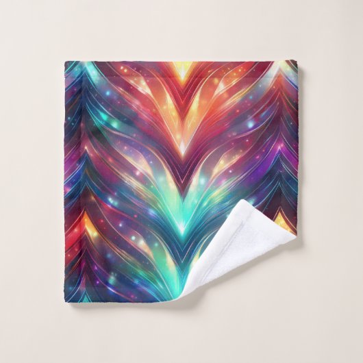 クリスタルシェブロン バスタオルセット (ウォッシュタオル)