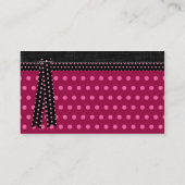 クリスタルシックピンクビジネスカード 名刺 (裏面)