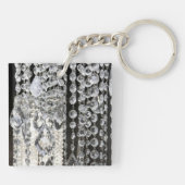 クリスタルシャンデリアシックなガラスグリッツグラムキーチェーン キーホルダー (裏面)