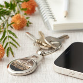 クリスタルシャンデリアダズルグリッツグラムグラーキーチェーン キーホルダー (側面)