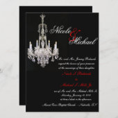 クリスタルシャンデリア – 招待状 (正面/裏面)