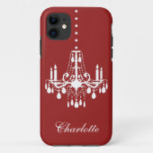 クリスタルシャンデリアiPhone 5ケースメイト(赤) Case-Mate iPhoneケース (裏面)