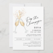 クリスタルシャンパンブライダルシャワー招待 招待状 (正面)