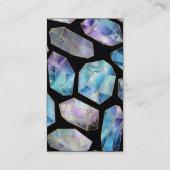 クリスタルショップブラックアンド金ゴールド名刺 名刺 (裏面)