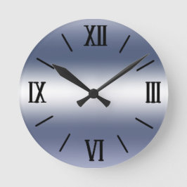 クリスタルシルバーウォールクロック ラウンド壁時計