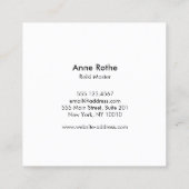 クリスタルジェムストーンエネルギーヒーラー スクエア名刺 (裏面)