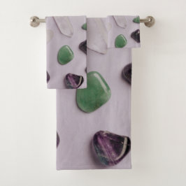 クリスタルジェムズエナジーブスデザイン バスタオルセット