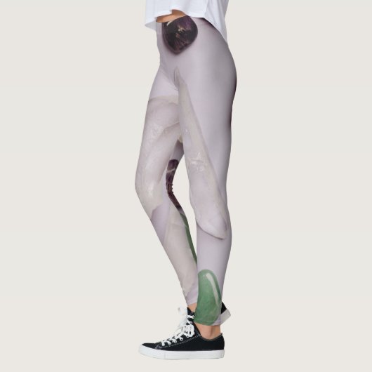 クリスタルジェムズエネルギーヨガフィットネスレギンス レギンス (左)