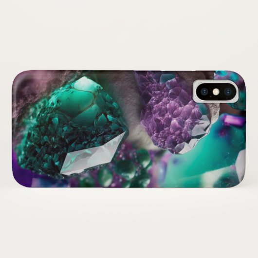 クリスタルジェムズエメラルドアメジスト Case-Mate iPhoneケース (裏面(横))