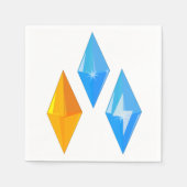 クリスタルジェム紙ナプキンス スタンダードカクテルナプキン (正面)