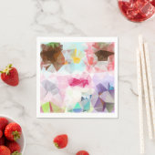 クリスタルジオメトリックシェイプ紙ナプキン スタンダードカクテルナプキン (インサイチュ)