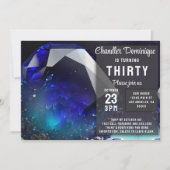 クリスタルジュエル射手座トパーズディブンダー誕生日 招待状 (正面)