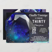 クリスタルジュエル射手座トパーズディブンダー誕生日 招待状 (正面/裏面)