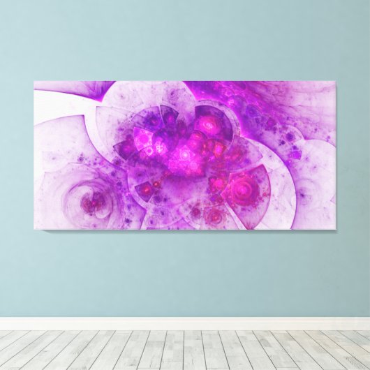 クリスタルジューズ幾何学抽象芸術アート キャンバスプリント (インサイチュ (ウッドフロア))