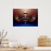 クリスタルスカラブby J. Matthew Root ポスター (キッチン)