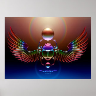 クリスタルスカラブby J. Matthew Root ポスター