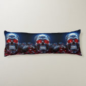 クリスタルスカルとルビーレッドアイズ抱き枕 ボディピロー (裏面)