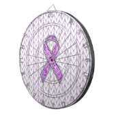 クリスタルスタイルピンクリボン認識度ニット ダーツボード (正面右)