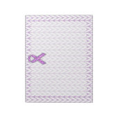 クリスタルスタイルピンクリボン認識度ニット ノートパッド (回転)