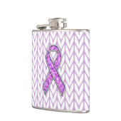 クリスタルスタイルピンクリボン認識度ニット フラスク (左)