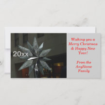 クリスタルスター年次ホリデーフォトカード