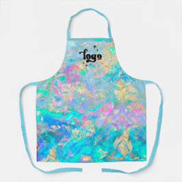 クリスタルストーン背景エプロン エプロン