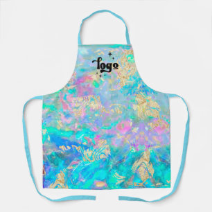 クリスタルストーン背景エプロン エプロン