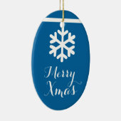 クリスタルスノーフレーククリスマスクリスマスオーナメント セラミックオーナメント (右)