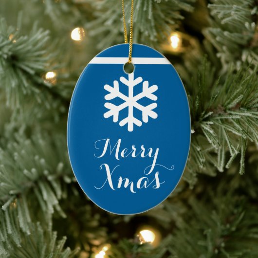 クリスタルスノーフレーククリスマスクリスマスオーナメント セラミックオーナメント (ツリー)