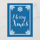 クリスタルスノーフレーククリスマスホリデーポストカード シーズンポストカード (正面)