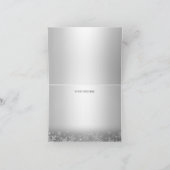 クリスタルスノーフレークシルバーウィンターサンキューカード サンキューカード (内部)