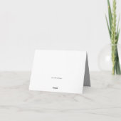 クリスタルスノーフレークシルバーウィンターサンキューカード サンキューカード (裏面)